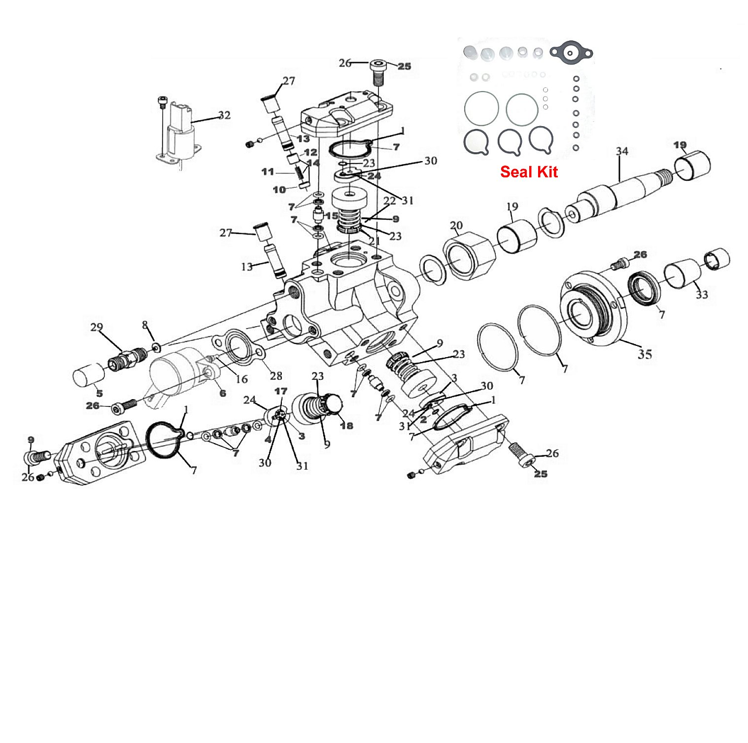 BOSCH CP1 interactive parts diagram Diesel Injection Pumps